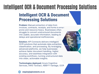 Intelligent OCR & Document Processing Solutions