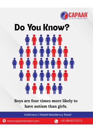 Why Boys Are More Likely to Have Autism  Important Autism Fact _ Capaar _ Best Autism Centre in Bangalore