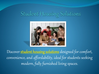 Student Housing Solutions