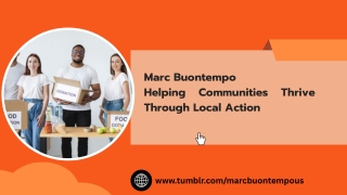 Marc Buontempo: Leading Local Action for Stronger Communities