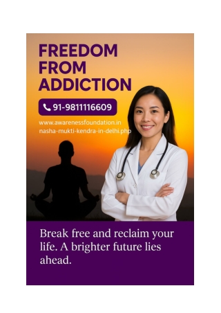 Nasha Mukti Kendra in Delhi Awareness Foundation