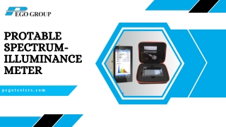 Protable Spectrum-Illuminance Meter