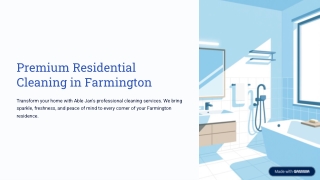 Residential Cleaning in Farmington