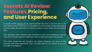 Secrets AI Review Features, Pricing, and User Experience