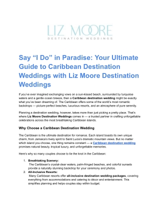 Hire the Best Wedding Planner in Puerto Vallarta | Liz Moore Destination Wedding