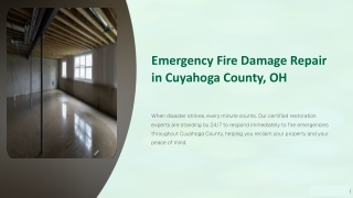 Emergency Fire damage repair Cuyahoga County