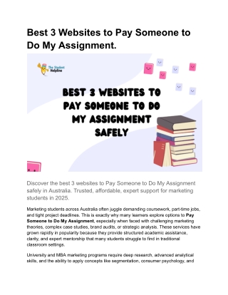 Best 3 Websites to Pay Someone to Do My Assignment