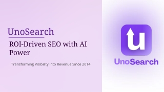 UnoSearch The ROI-Driven SEO Company in India Powering Business Growth