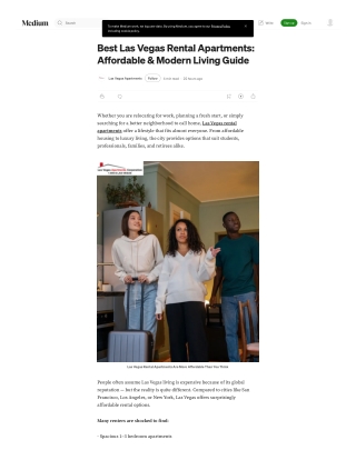 Best Las Vegas Rental Apartments: Affordable & Modern Living Guide