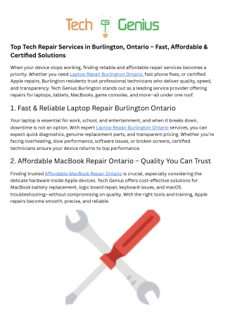 Affordable Macbook Repair Ontario