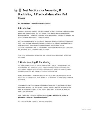 “Avoiding the Block: Essential Steps to Keep Your IP Clean”