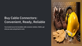 Buy Cable Connectors