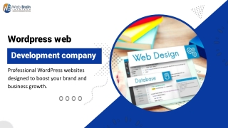 Wordpress Web Development Company
