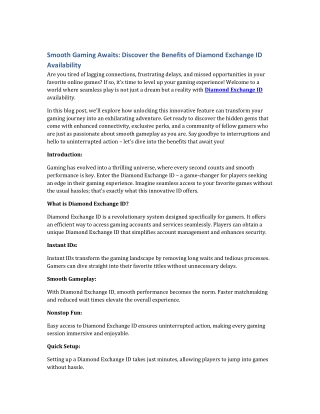 Level Up Instantly with Diamond Exchange ID