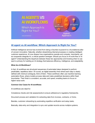 10th Nov_AI Agents vs AI Workflows_ Which Approach Is Right for You_