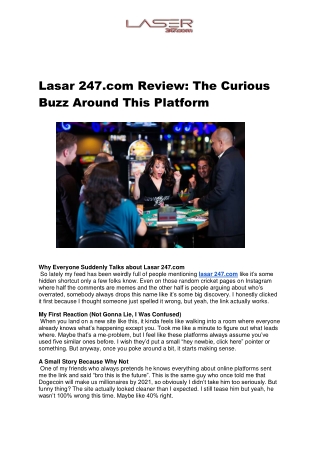 Lasar247 Access Help & Login Information | Laser247Club