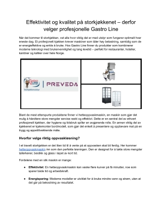 Gastro Line Kjevlemaskin Flatbrød – Effektiv Deigbehandling