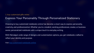 Buy Customized Notebooks Online at Mematgo