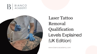 Laser Tattoo Removal Qualification  Levels Explained (UK Edition)
