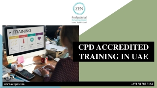 CPD ACCREDITED TRAINING IN UAE