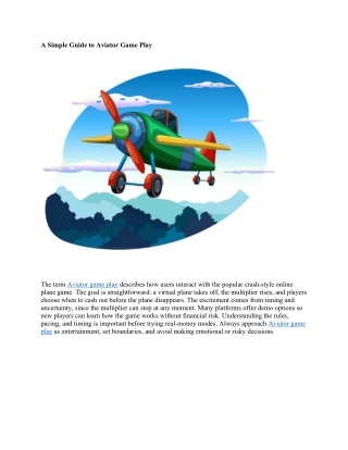 Aviator Game Play Experience the New Aviator Game Online