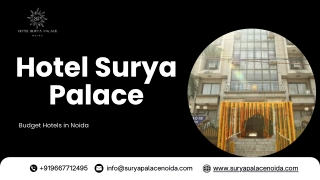 Budget Hotels in Noida - Hotel Surya Palace