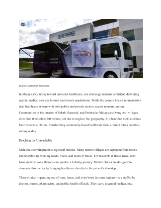 Community-Based Healthcare_ The Role of Mobile Clinics in Rural Malaysia