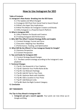 How to Use Instagram for SEO in [2025]