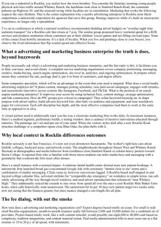 Why Choose a Local Marketing Agency in Rocklin over a National Firm