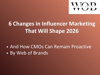 6 Changes in Influencer Marketing That Will Shape 2026