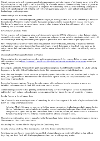 Capitalize Fun: The Ultimate Guide to Real Cash Slots