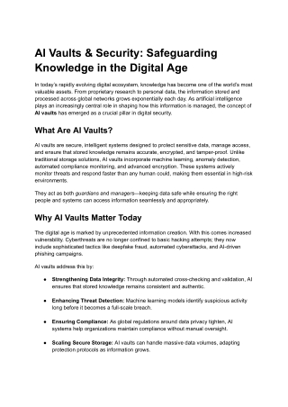 AI Vaults & Security_ Safeguarding Knowledge in the Digital Age