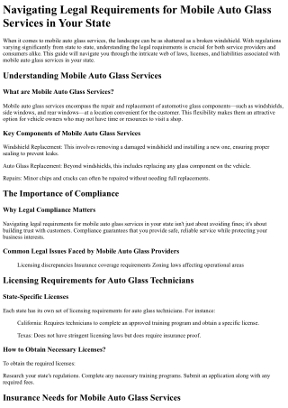 20 Trailblazers Leading the Way in auto glass Spartanburg