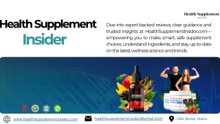 Health Supplement Insider