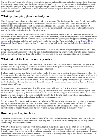 Natural Lip Filler vs Plumping Glosses: What Actually Works?