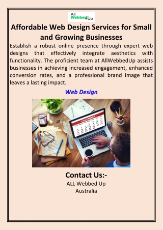 Affordable Web Design Services for Small and Growing Businesses