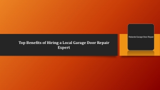 Top Benefits of Hiring a Local Garage Door Repair Expert