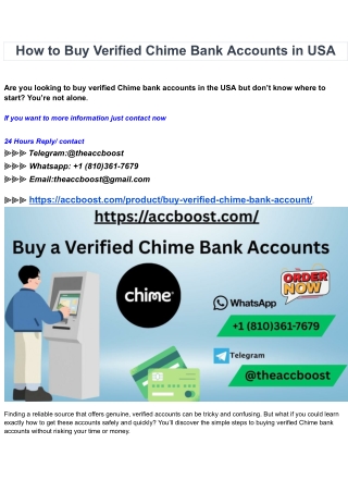 How to Buying Verified Chime Bank Accounts in USA (1)
