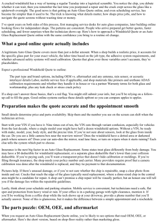 How to Book Online: Streamlining Your Auto Glass Quote Request
