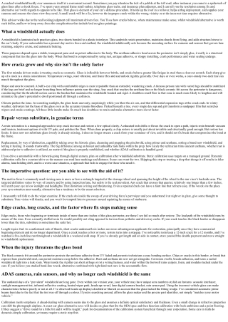 Cracked Windshield? When Replacement Is the Smart Choice