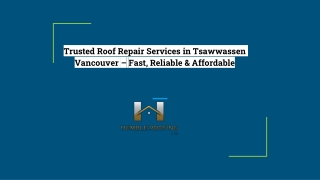 Trusted Roof Replacement Specialists Serving Tsawwassen, Vancouver