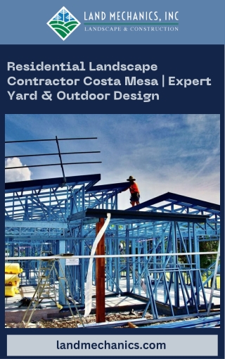 Residential Landscape Contractor Costa Mesa  Expert Yard & Outdoor Design