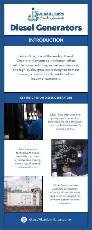 Diesel Generator Companies in Lebanon