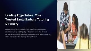 tutoring Santa Barbara