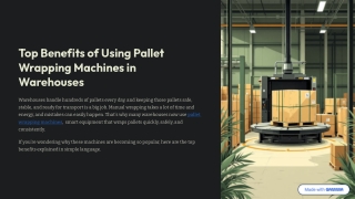 top benefits of using pallet wrapping machines in warehouses