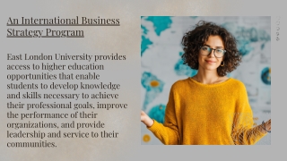 An International Business Strategy Program