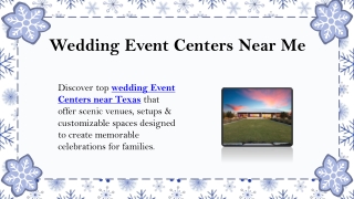 Wedding Event Centers Near Me