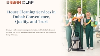 Premium House Cleaning Services in Dubai with Guaranteed Quality