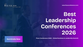 Join the World’s Top Leadership and Business Innovation Conference