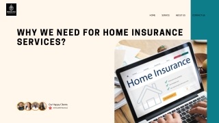 Why Home Insurance Services Matter Today
